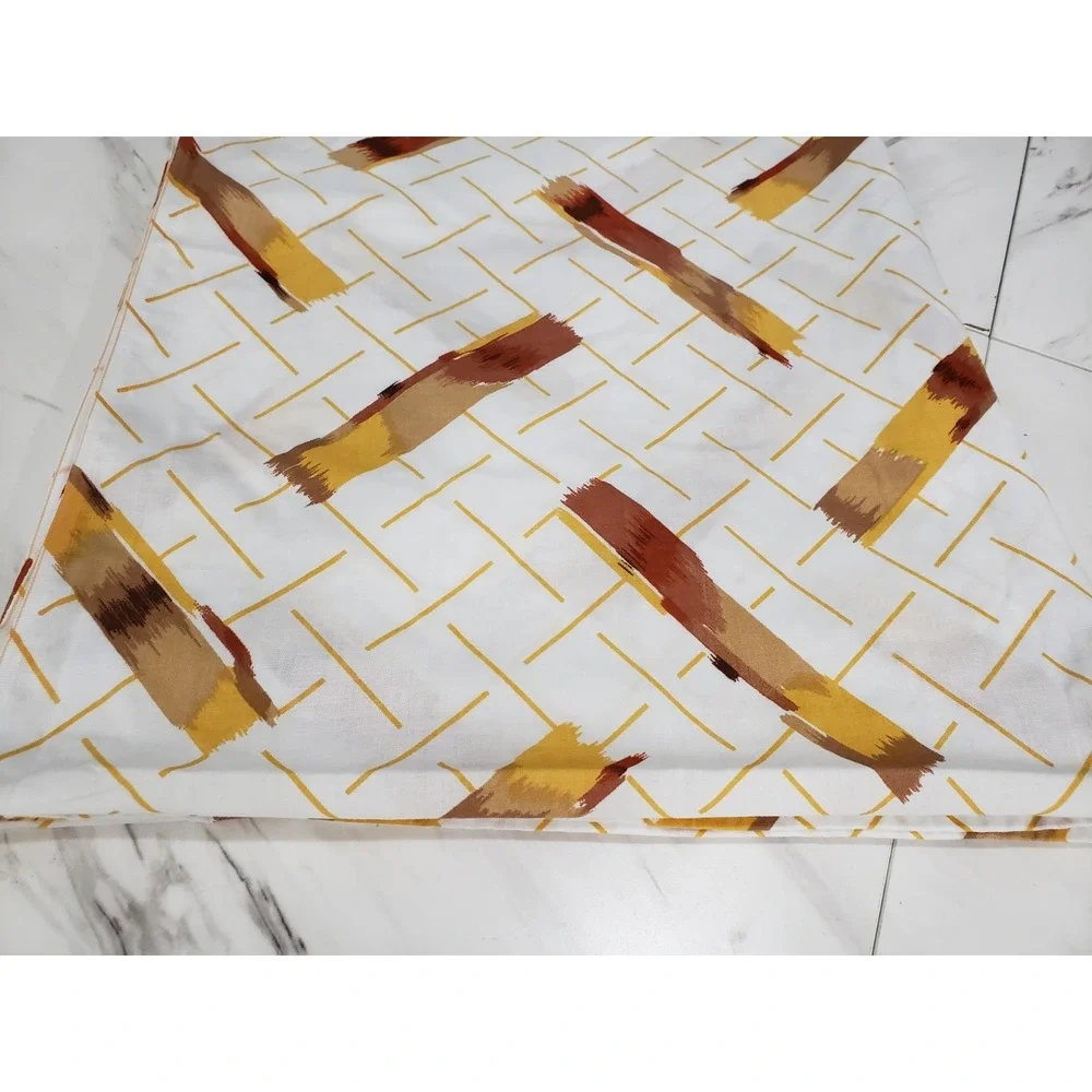Vintage‎ Cannon Monticello TWIN FLAT SHEET abstract paint strokes 80s 90s fabric